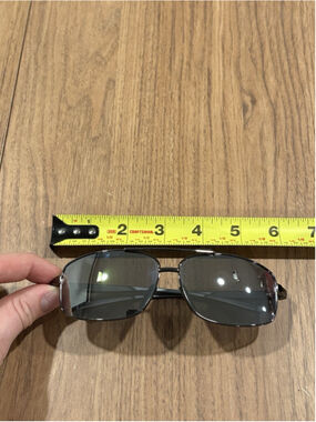 SUNGAIT 2458 Oversized Polarized Sunglasses 62-16-133 Gunmetal Pre-Owned A4